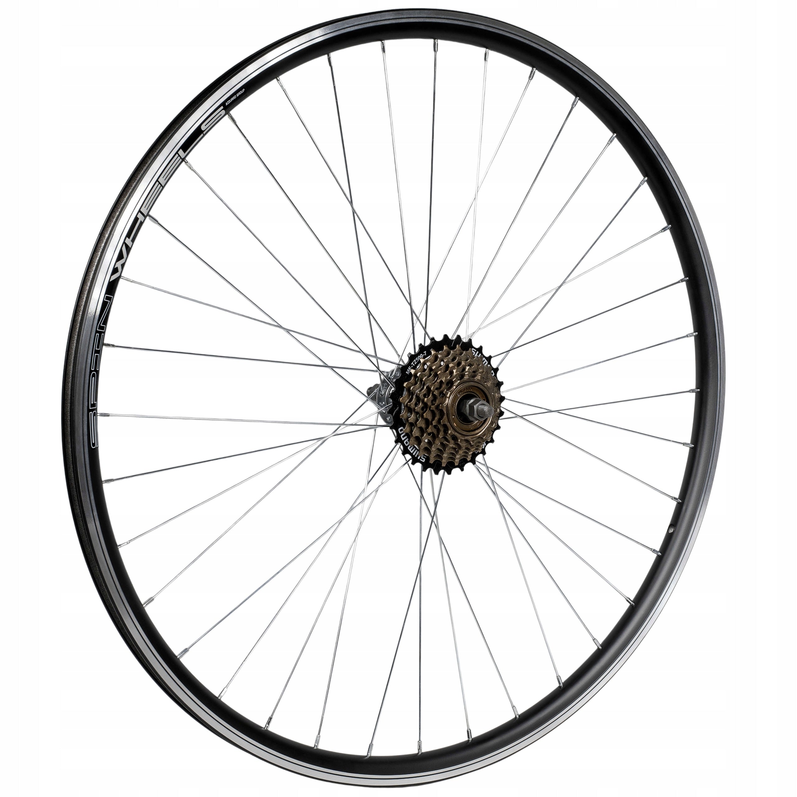 BICYCLE WHEEL 28 INCHES 29 700C REAR FREEWHEEL 6 ROW BLACK SHIMANO Packaging status original