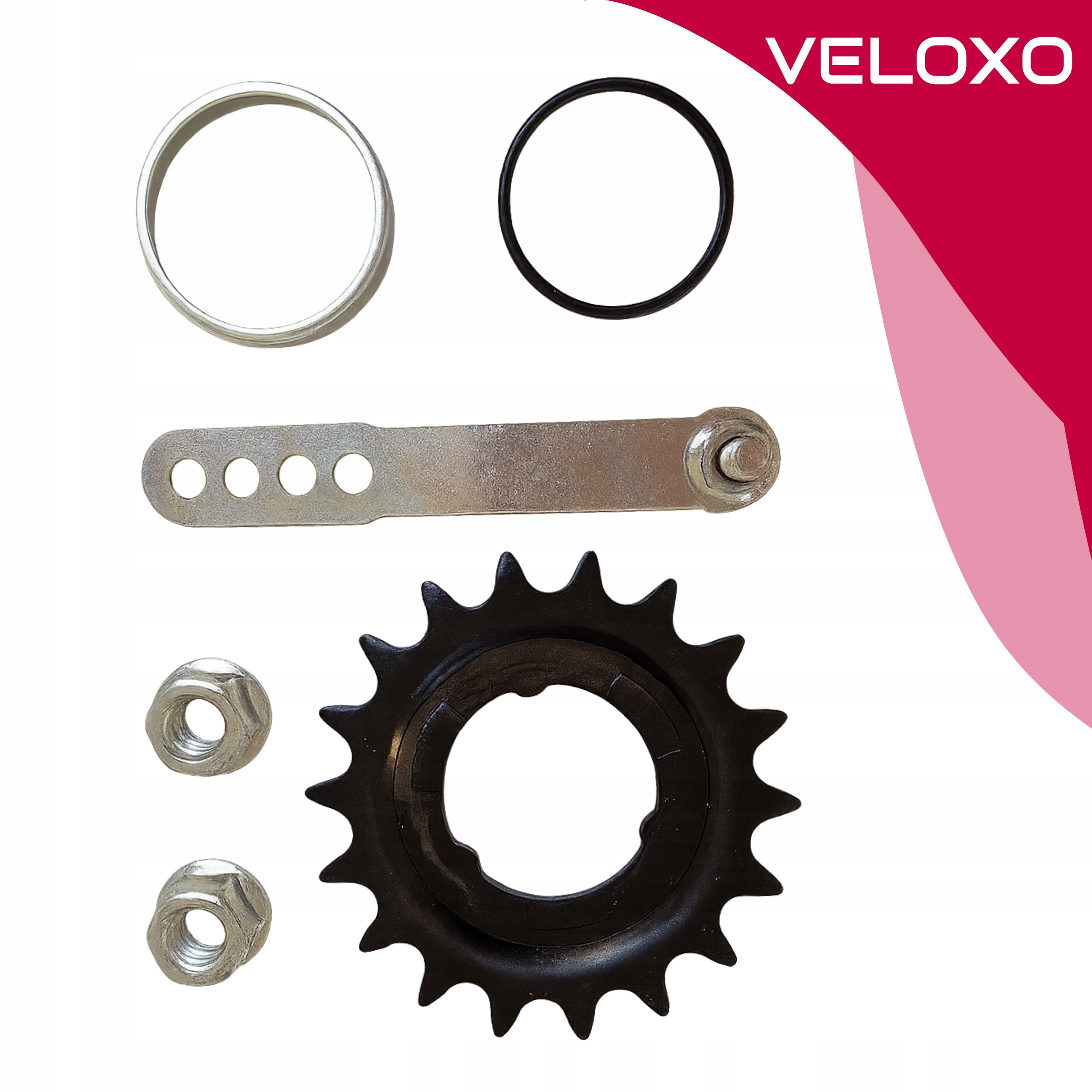 BICYCLE WHEEL FOR BIKE REAR TORPEDO 26 INCHES VELOXO ALU SILVER VS. Model koło rowerowe tylne Veloxo CityLine torpedo