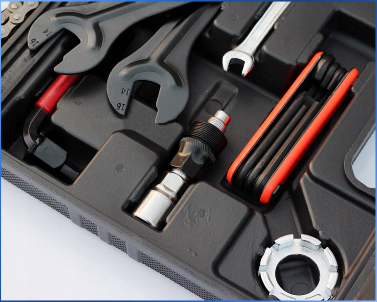 BICYCLE WRENCHES 17in1 LARGE SERVICE KIT SUITCASE TOOLS For set
