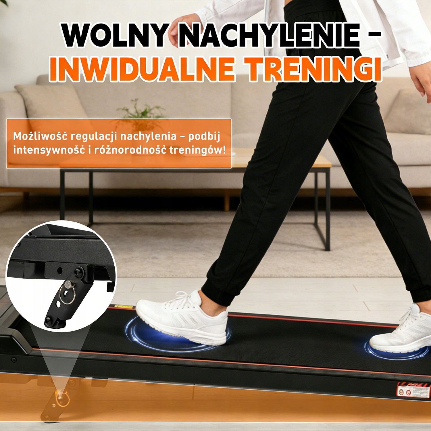 BIEŻNIA ELEKTRYCZNA DOMOWA TRENINGOWA POD BIURKO WALKINGPAD Brand no brand