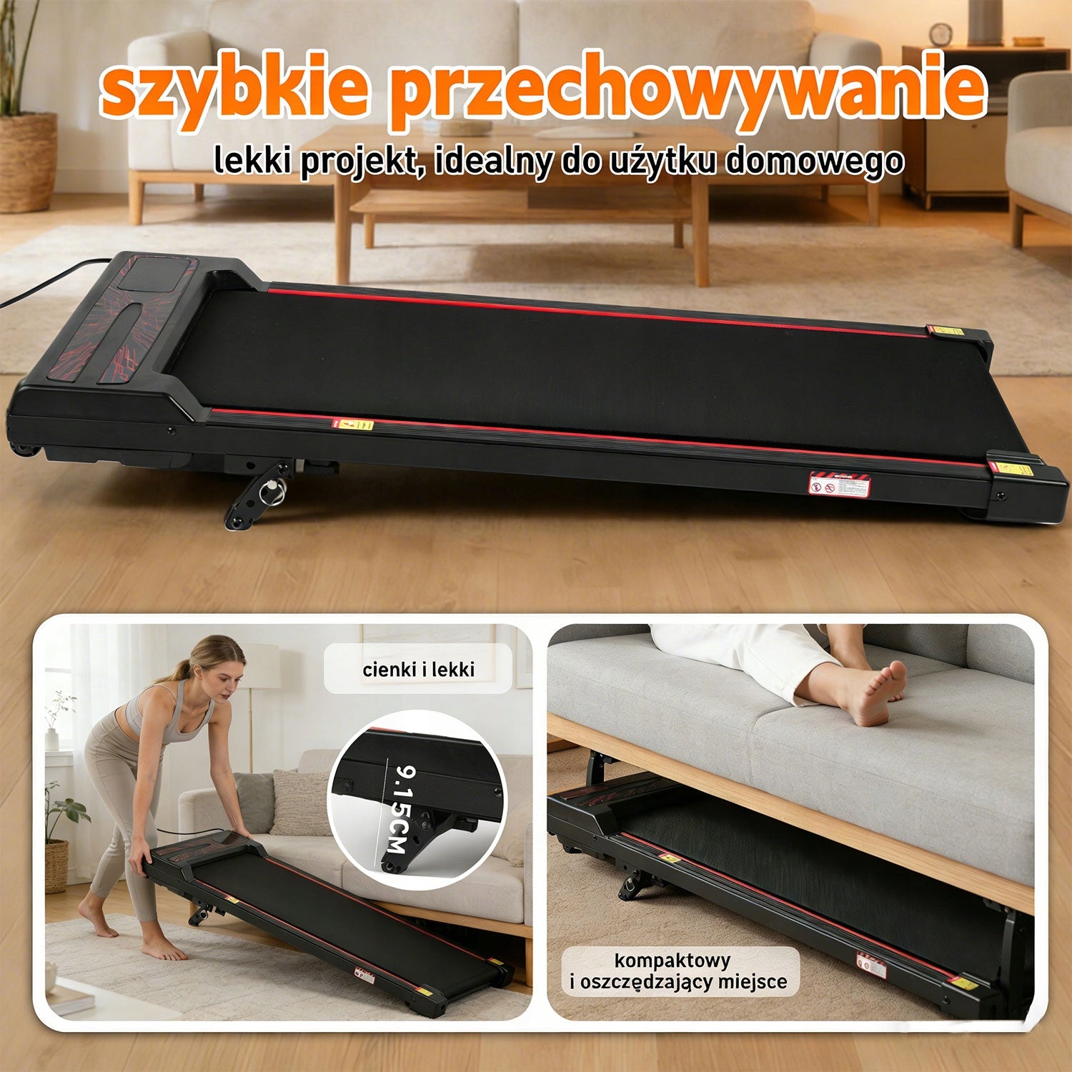 BIEŻNIA ELEKTRYCZNA DOMOWA TRENINGOWA POD BIURKO WALKINGPAD Kind electric