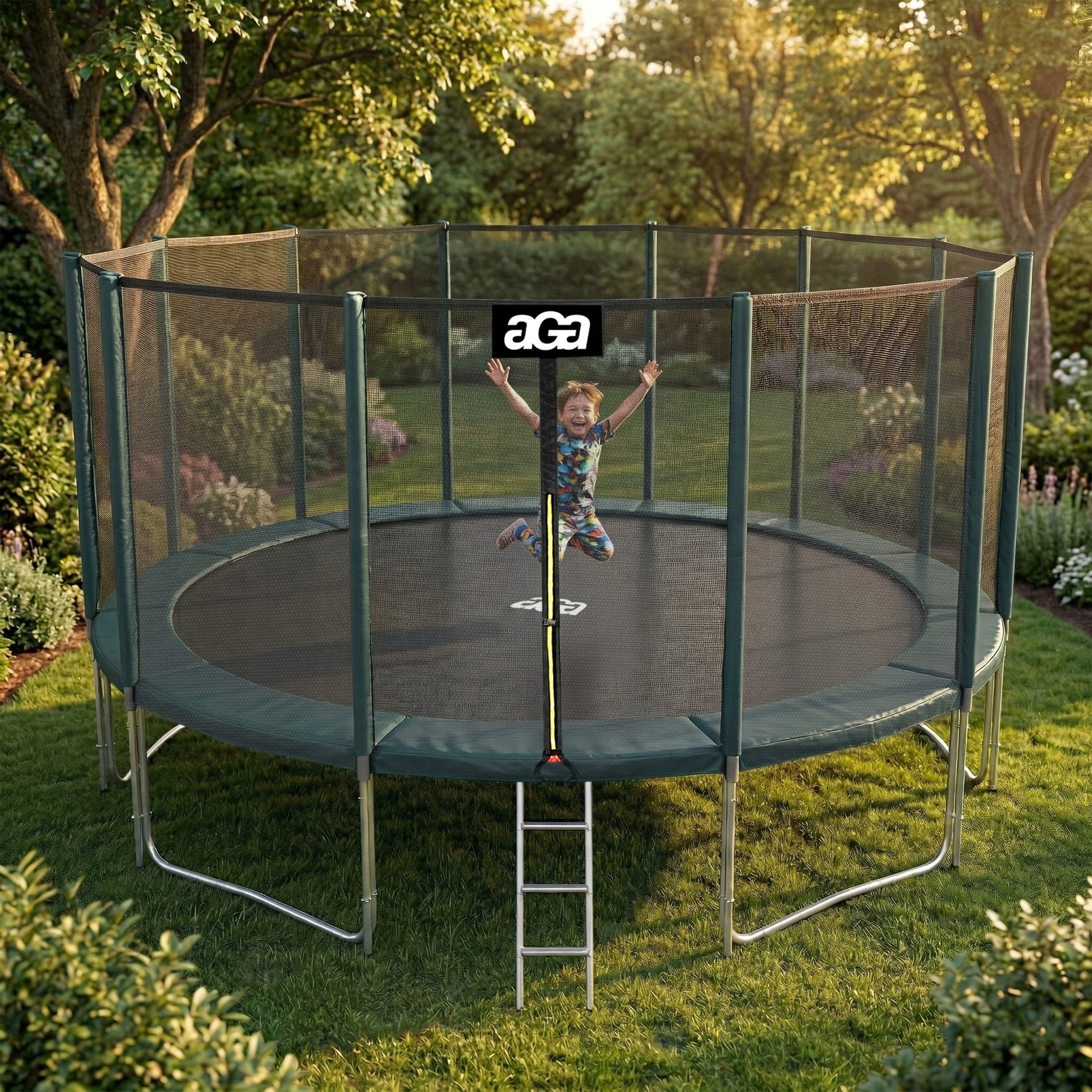 BIGGEST Trampoline on the Market aGa SPORT PRO 518cm 17ft Green DG PREMIUM Manufacturer code MRP1017DG