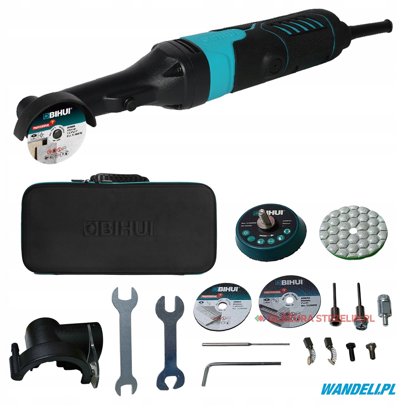 BIHUI AGMN100 PLUS MINI ANGLE GRINDER 220W 50MM 6 GEARS FOR STONEWARE