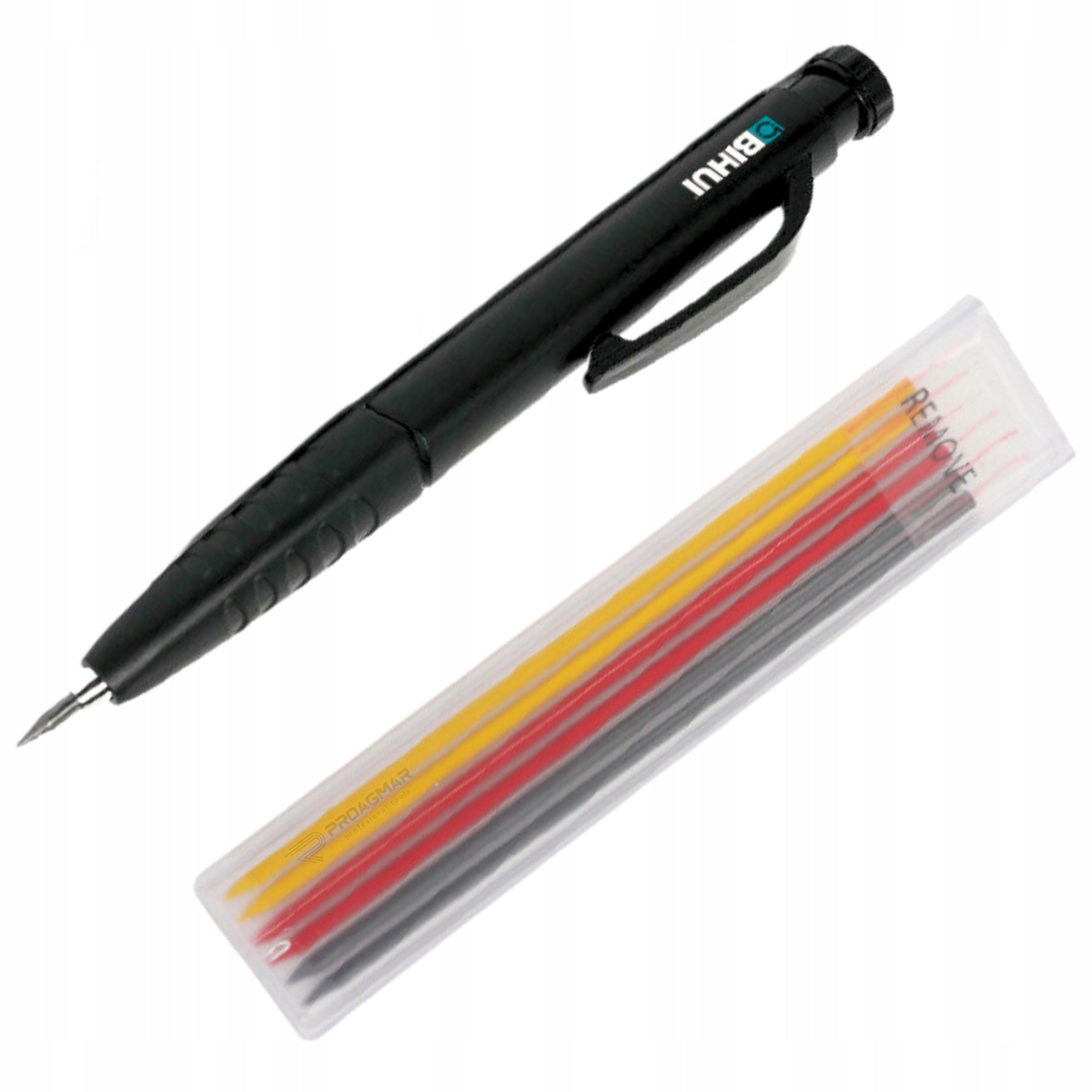 BIHUI AUTOMATIC PENCIL 3 COLORS YELLOW RED GRAPHITE