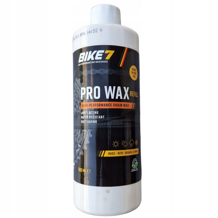 BIKE 7 PRO WAX LUBRICANT FOR BICYCLE CHAIN 500 ML 0,5L REFILL BIKE7