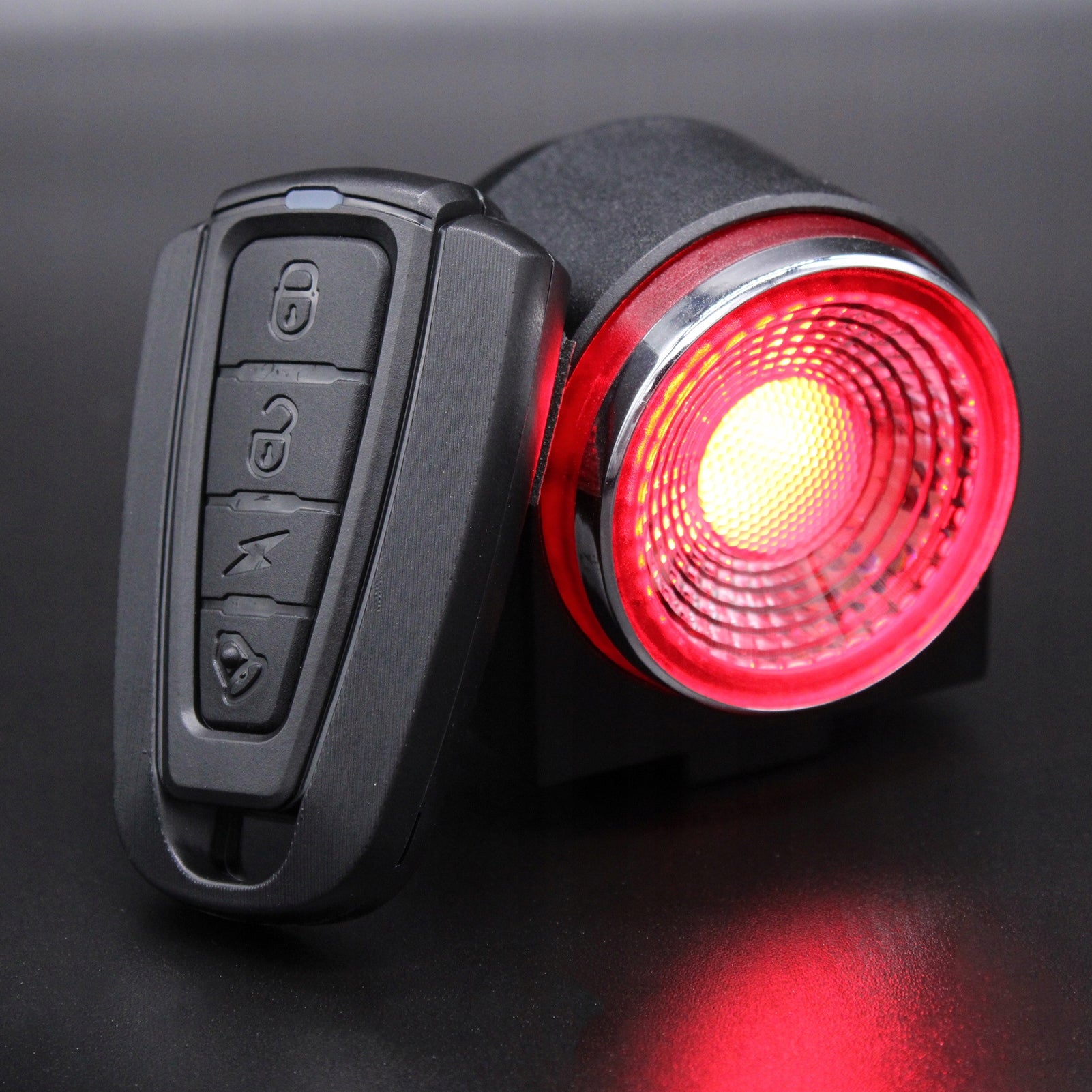 BIKE ALARM REAR STOP LIGHT UNDER THE SADDLE Color black