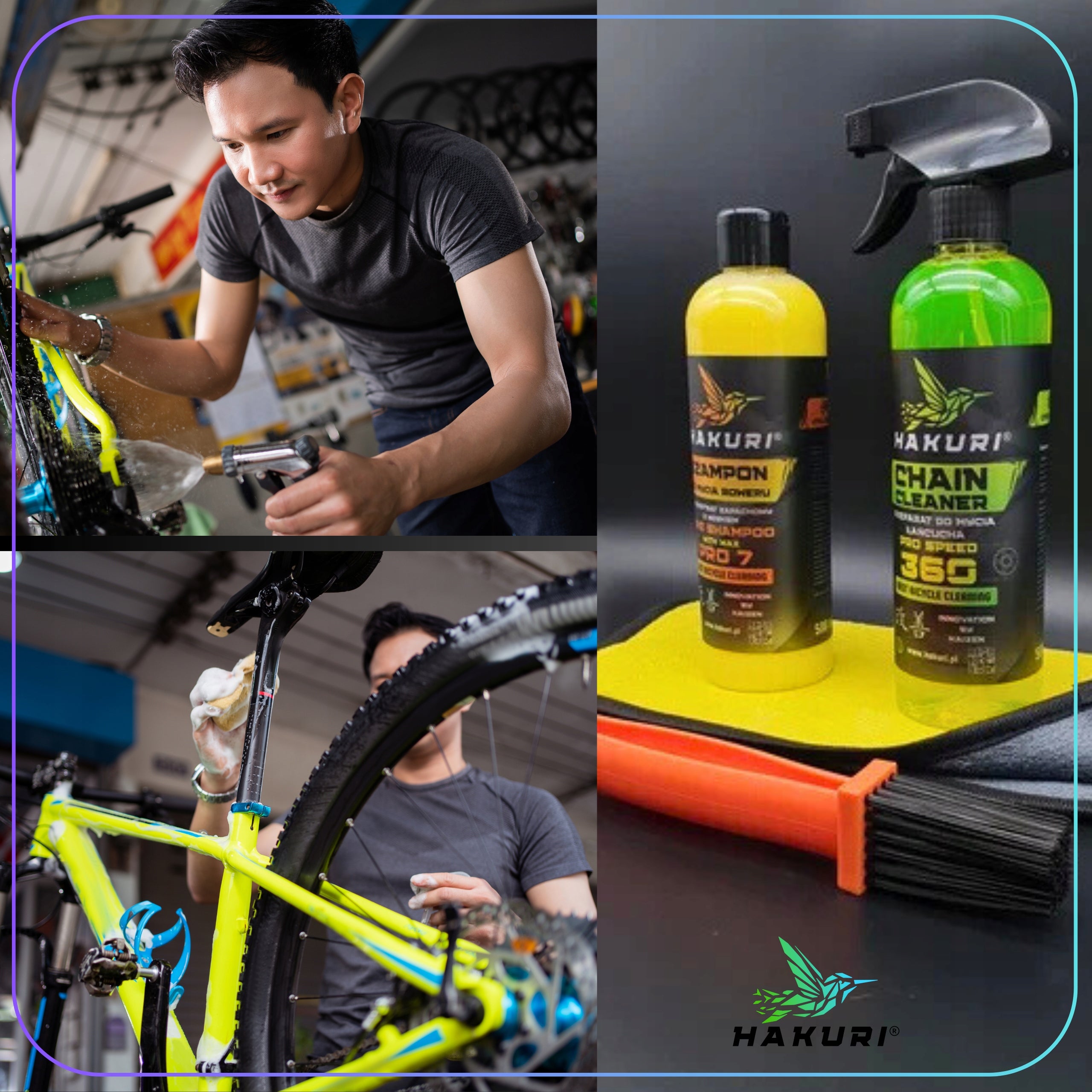 BIKE CLEANING KIT SHAMPOO BRUSH CHAIN REMOVER MICROFIBER XL EAN (GTIN) 5907344712062