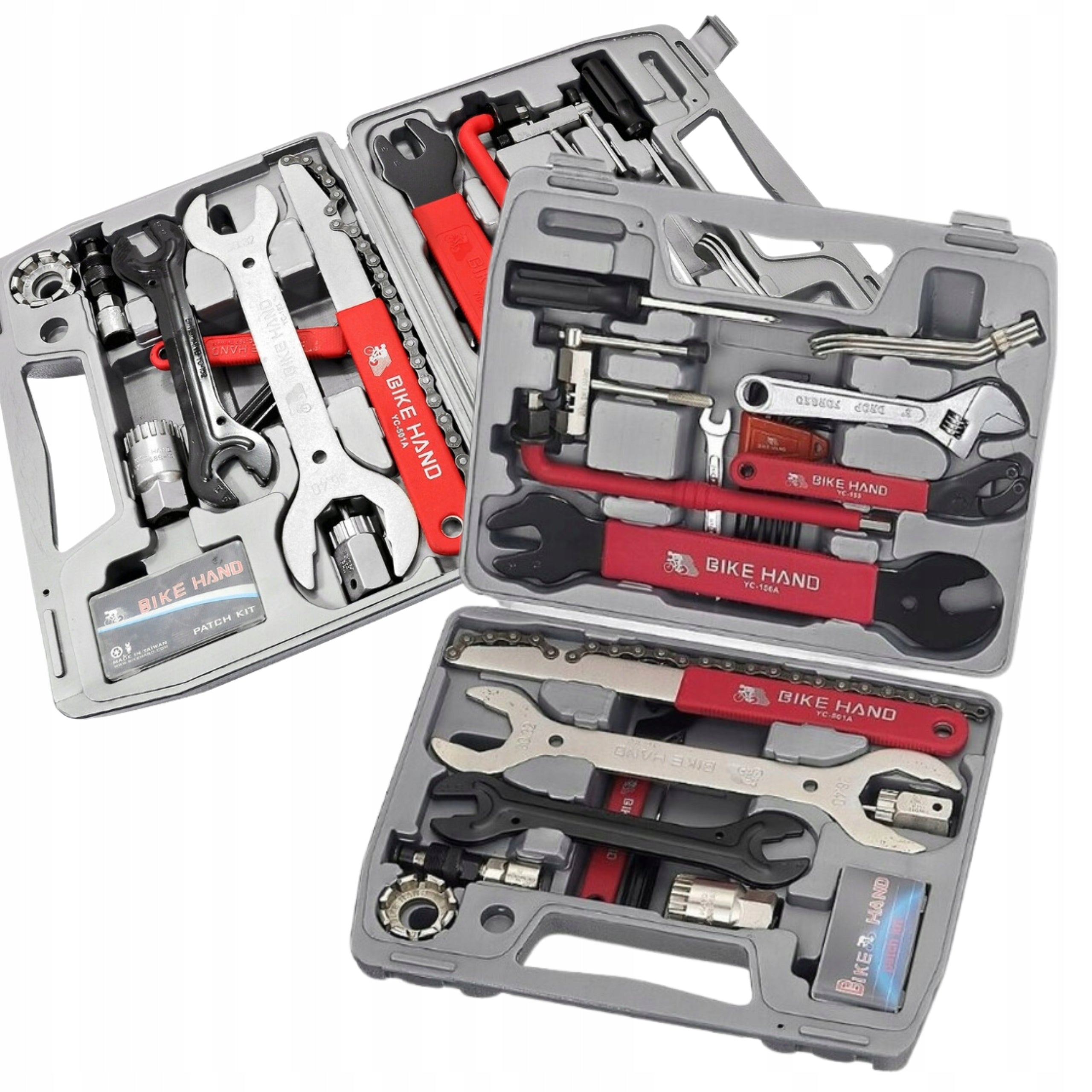 BIKE HAND Large Set of Bicycle Tool Wrenches in Suitcase