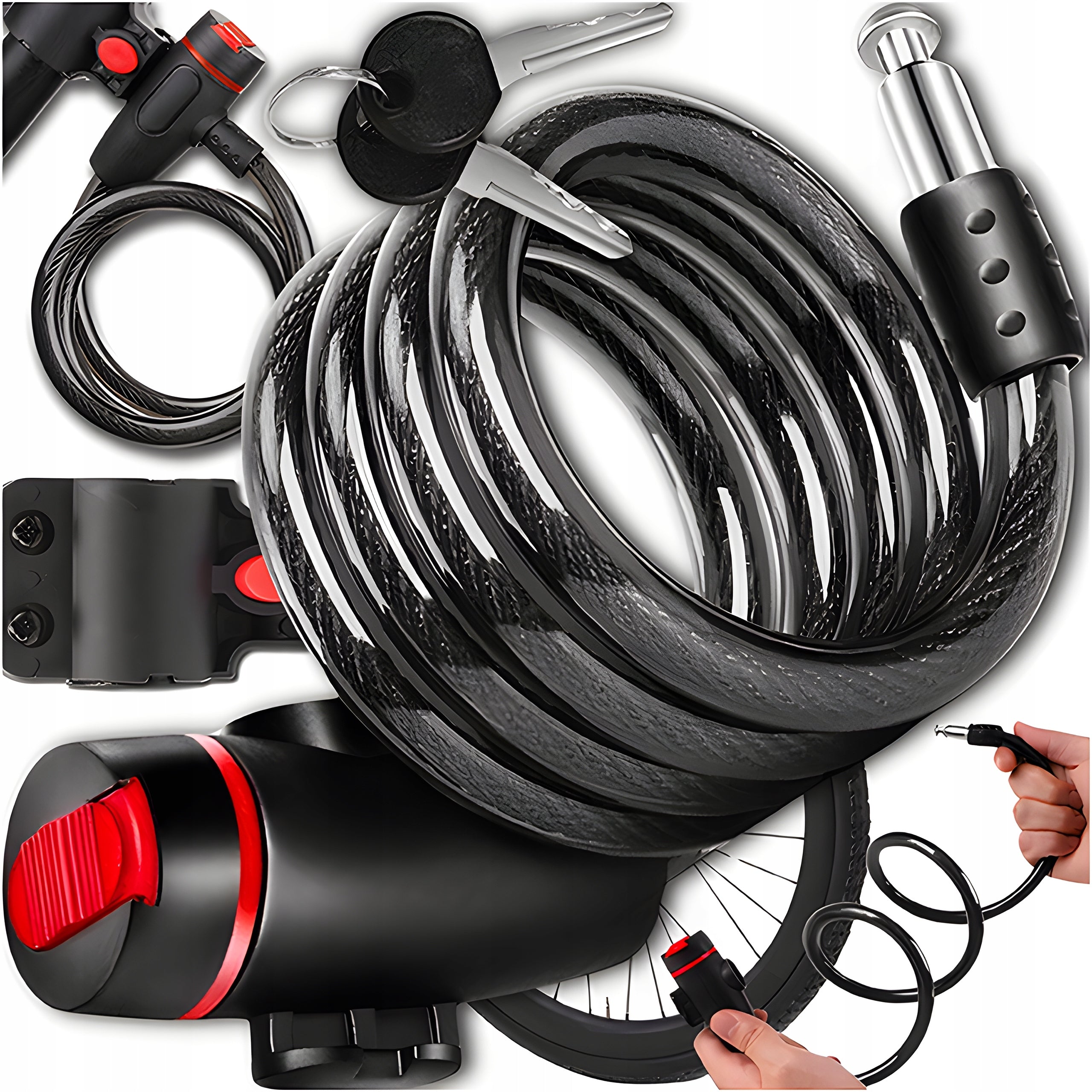 BIKE LOCK CABLE LOCK WITH KEY