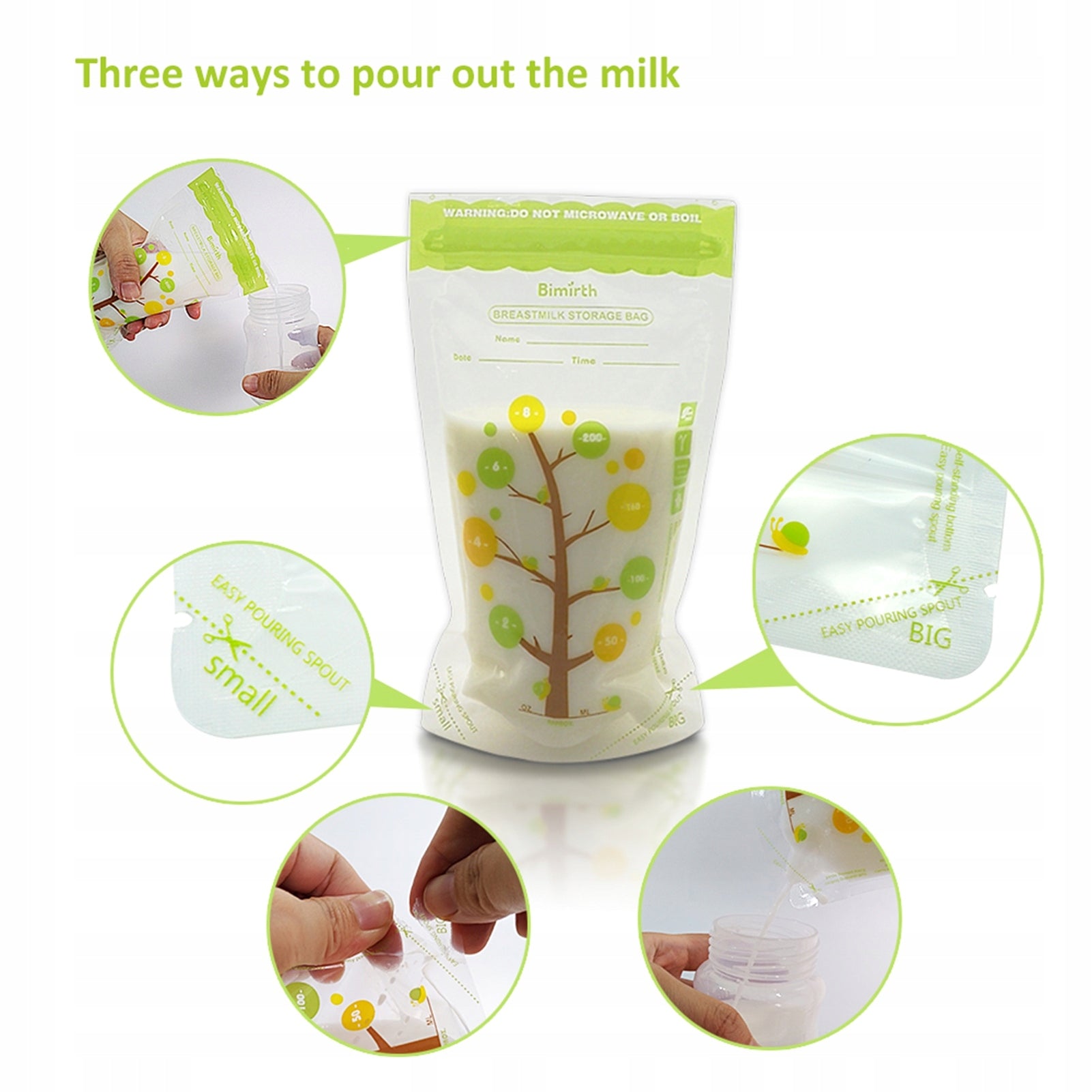 BIMIRTH 112 pcs Breast Milk Storage Fresh Bags 250ml 06 Medical device no