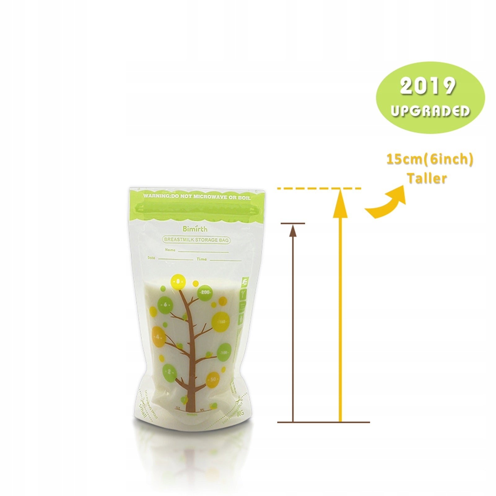 BIMIRTH 112 pcs Breast Milk Storage Fresh Bags 250ml 06