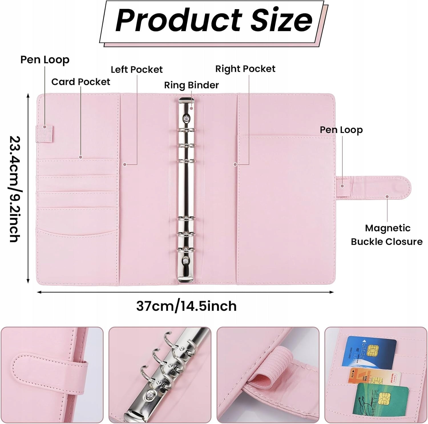 BINDER A5 LEATHER MULTIPLE NOTEBOOK OFFICE ORGANIZER NOTEBOOK BINDER