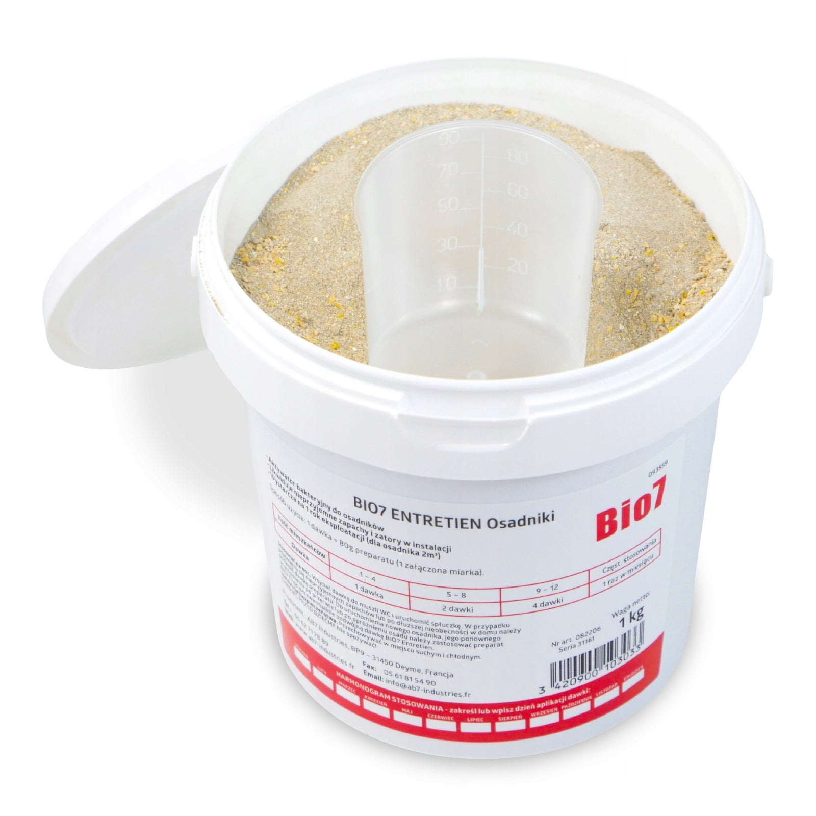 BIO 7 SETTLERS for SEPTIC TANK ECOGENE Bio7 Entretien 1kg Bacteria for Treatment Plant EAN (GTIN) 3420900103033