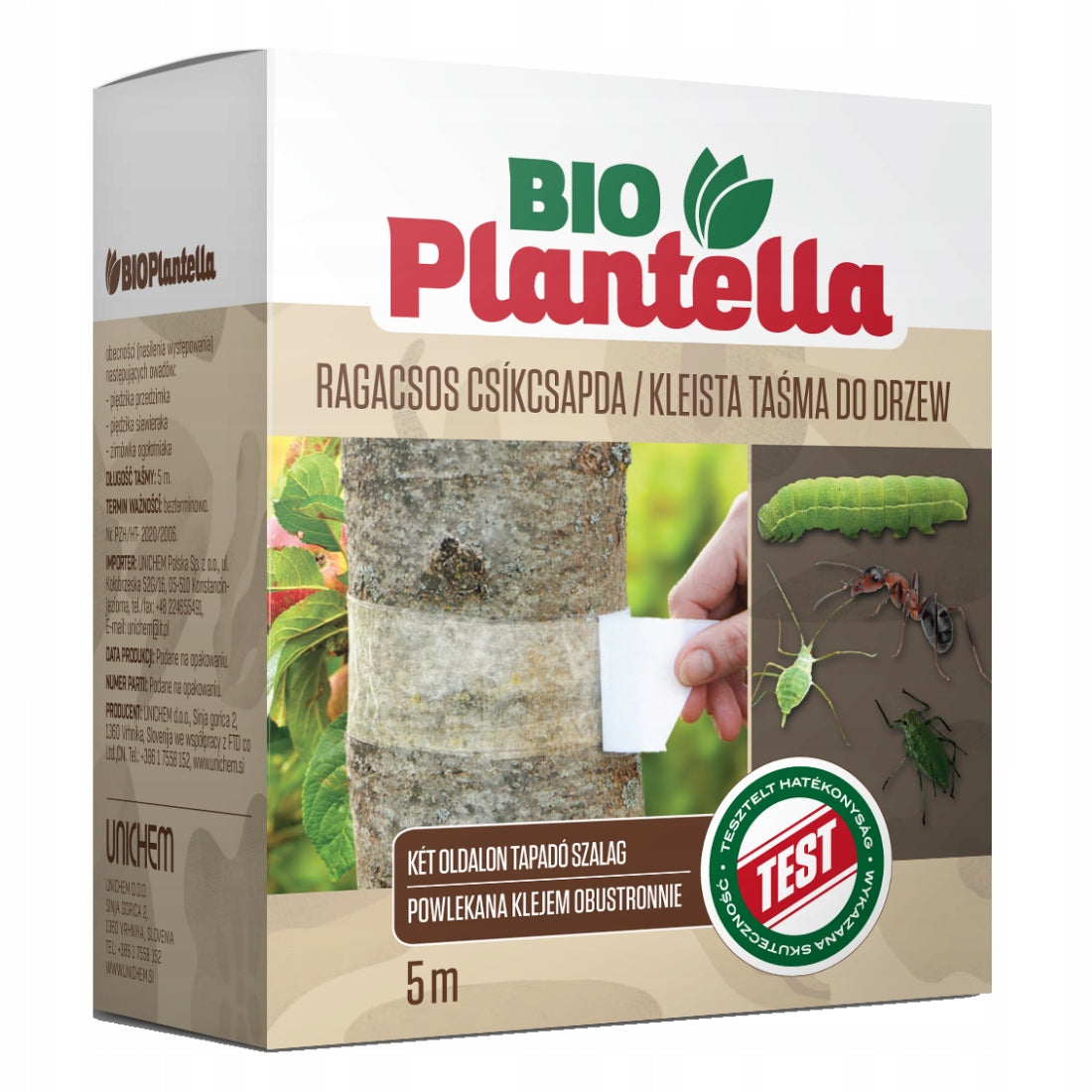 BIO PLANTELLA Sticky Trap Sticky Tape for Trees for Insects Aphids 5m Packaging status original