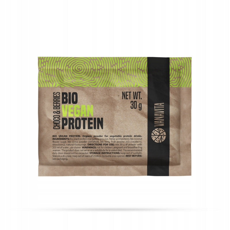 BIO VEGAN PROTEIN SAMPLE WITHOUT LACTOSE VanaVita chocolate and berries 30 g