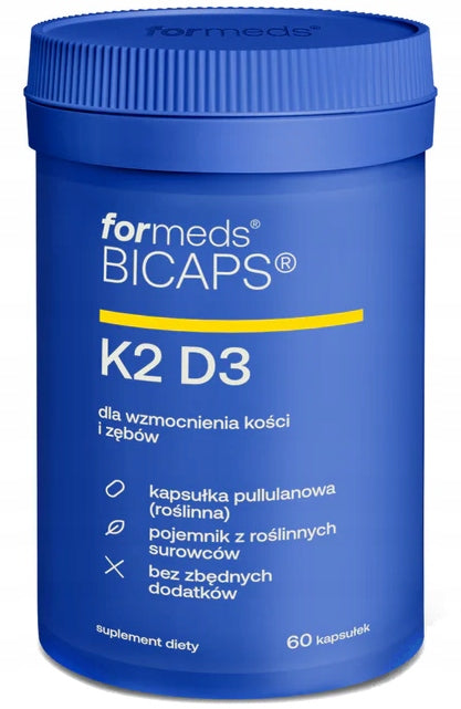BIOCAPS VITAMIN K2 MK-7 natto D3 2000 60k FORMEDS