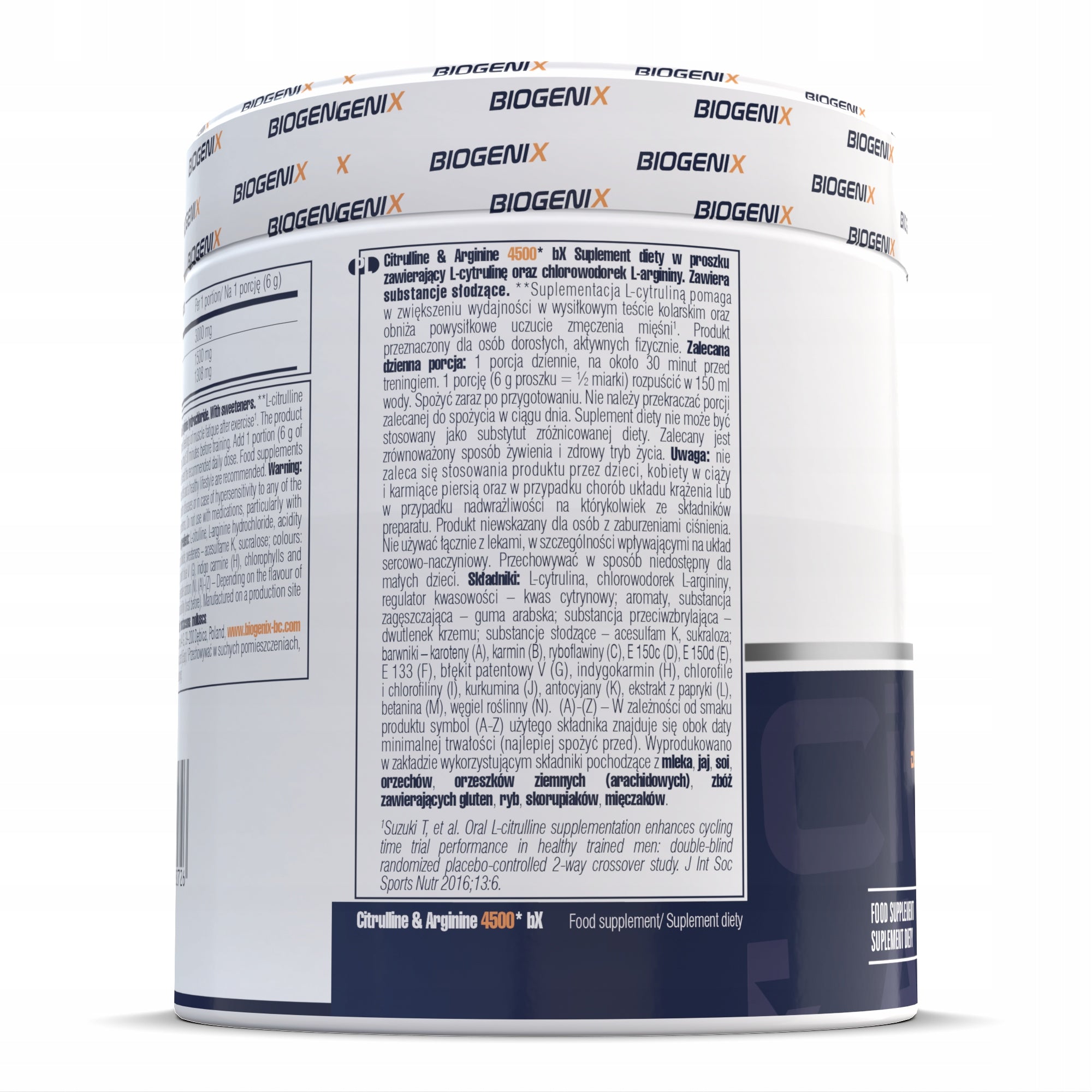 BIOGENIX CITRULLINE&ARGININE 200g CITRULLINE ARGININE Packaging status original