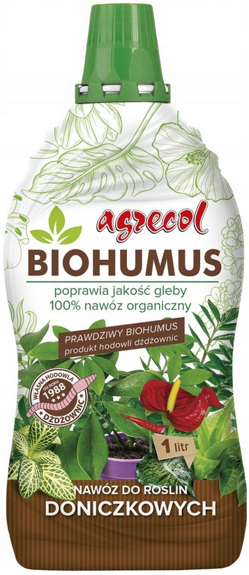 BIOHUMUS POTTED PLANT FERTILIZER NATURAL ORGANIC AGRECOL 1 LITER