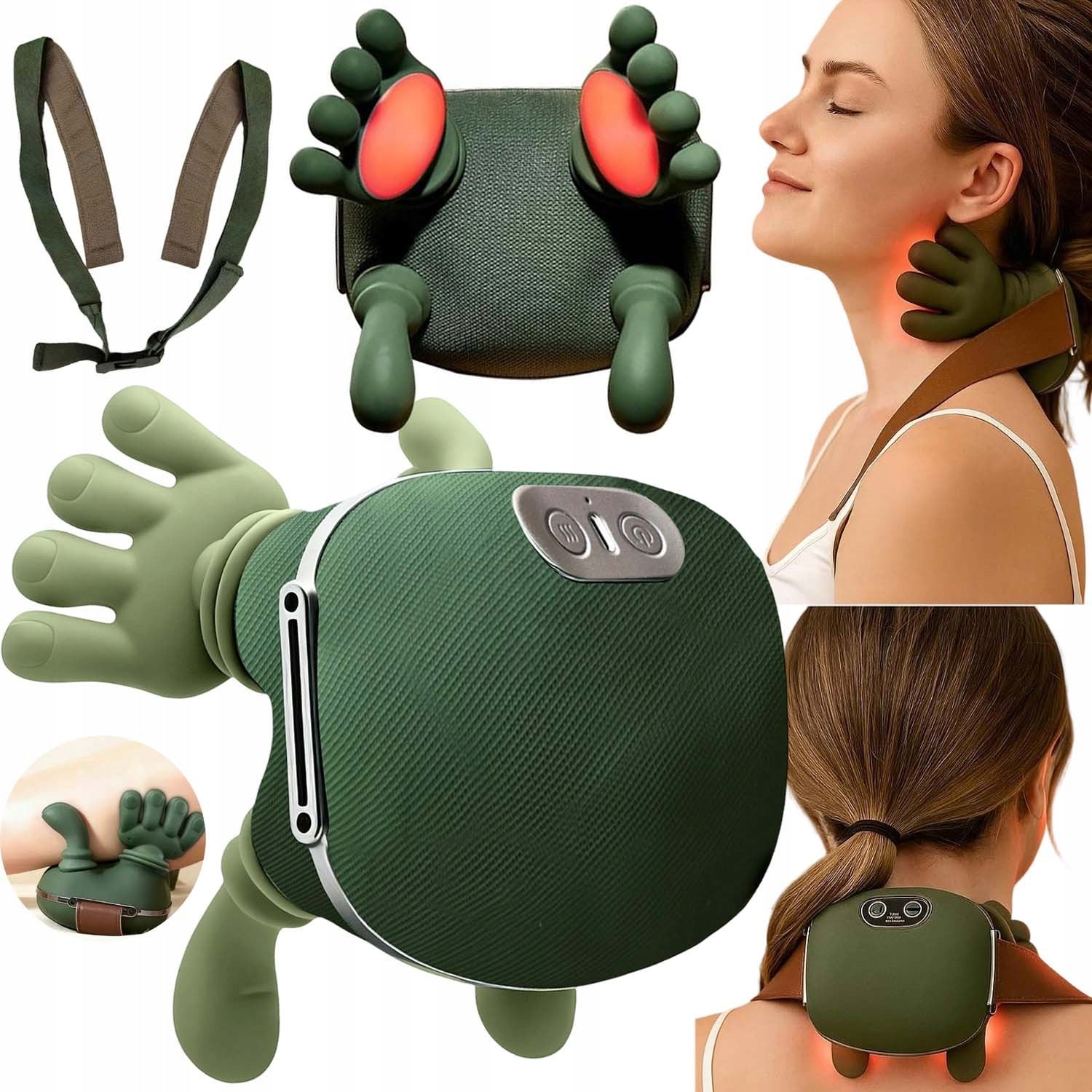 BIONIC SHOULDER NECK MASSAGER HEATED BACK MASSAGER ELECTRIC 4D