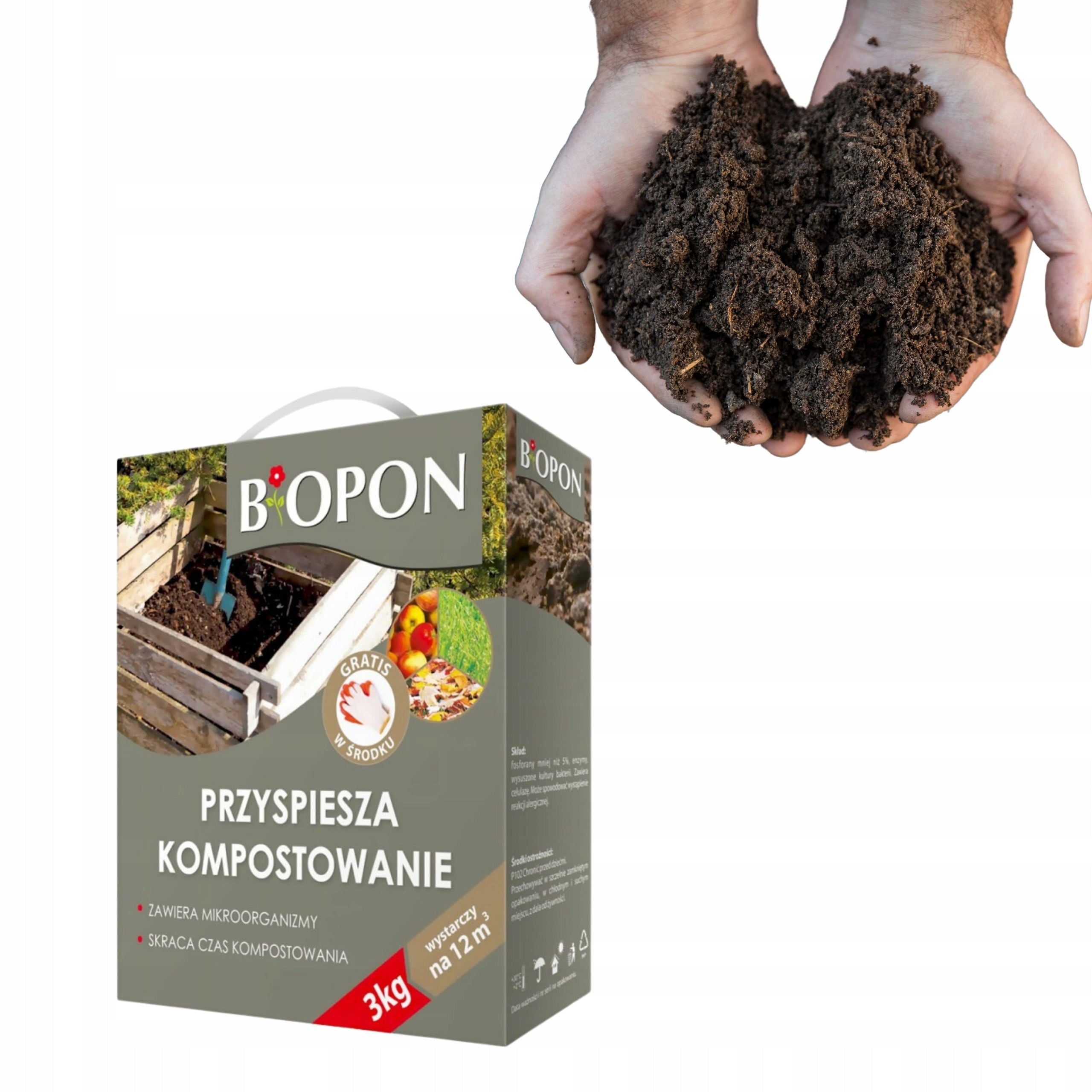 BIOPON PREPARATION ACCELERATING COMPOSTING 3KG REDUCES DECOMPOSITION TIME Manufacturer Bros