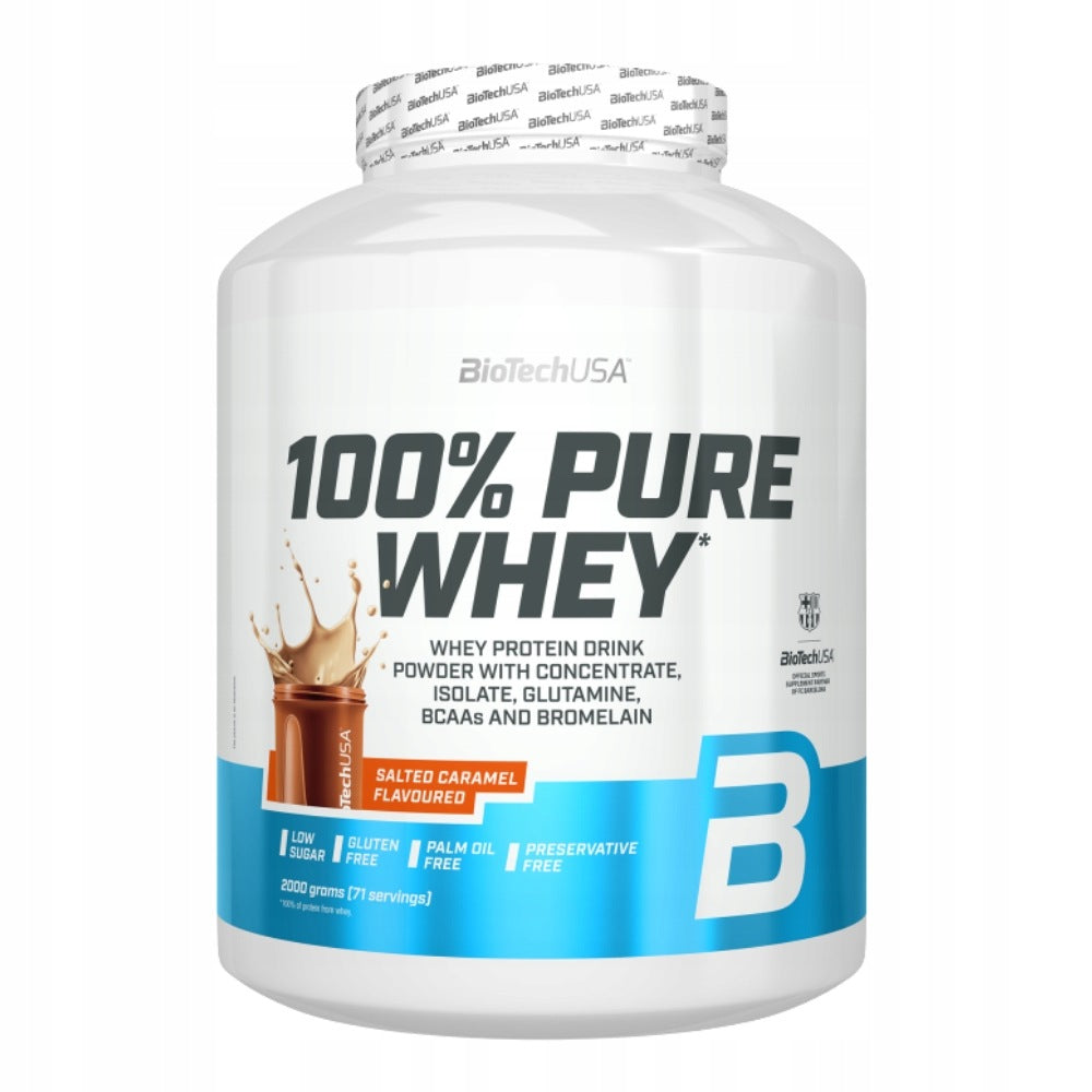 BIOTECH 100% PURE WHEY 2000 g REGENERATION STRENGTH ENDURANCE MUSCLE MASS Expiration date at least six months from the date of purchase