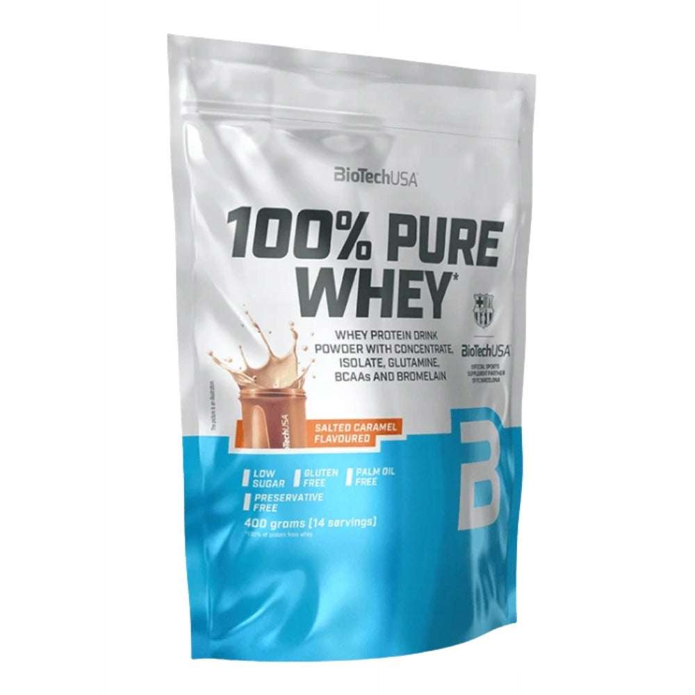 BIOTECH 100% PURE WHEY 400 g WHEY ISOLATE WPI WPC STRENGTH WEIGHT Expiration date at least six months from the date of purchase