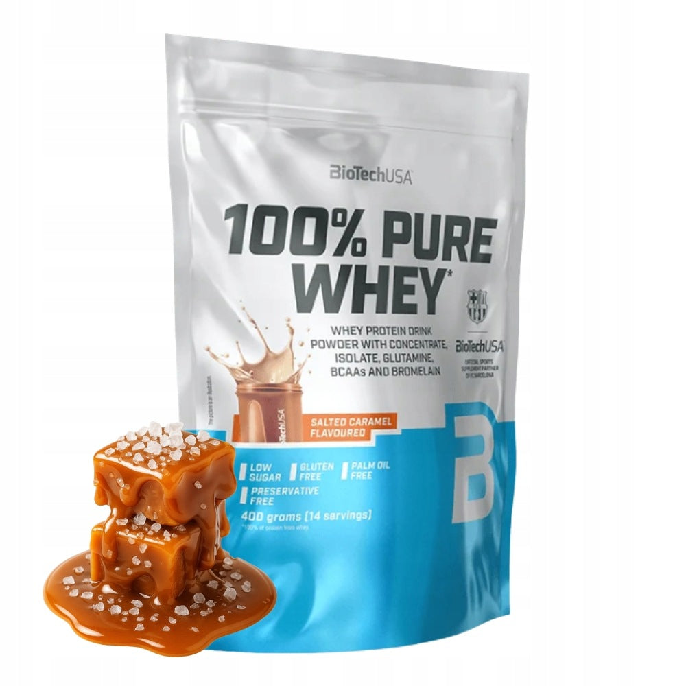 BIOTECH 100% PURE WHEY 400 g WHEY ISOLATE WPI WPC STRENGTH WEIGHT
