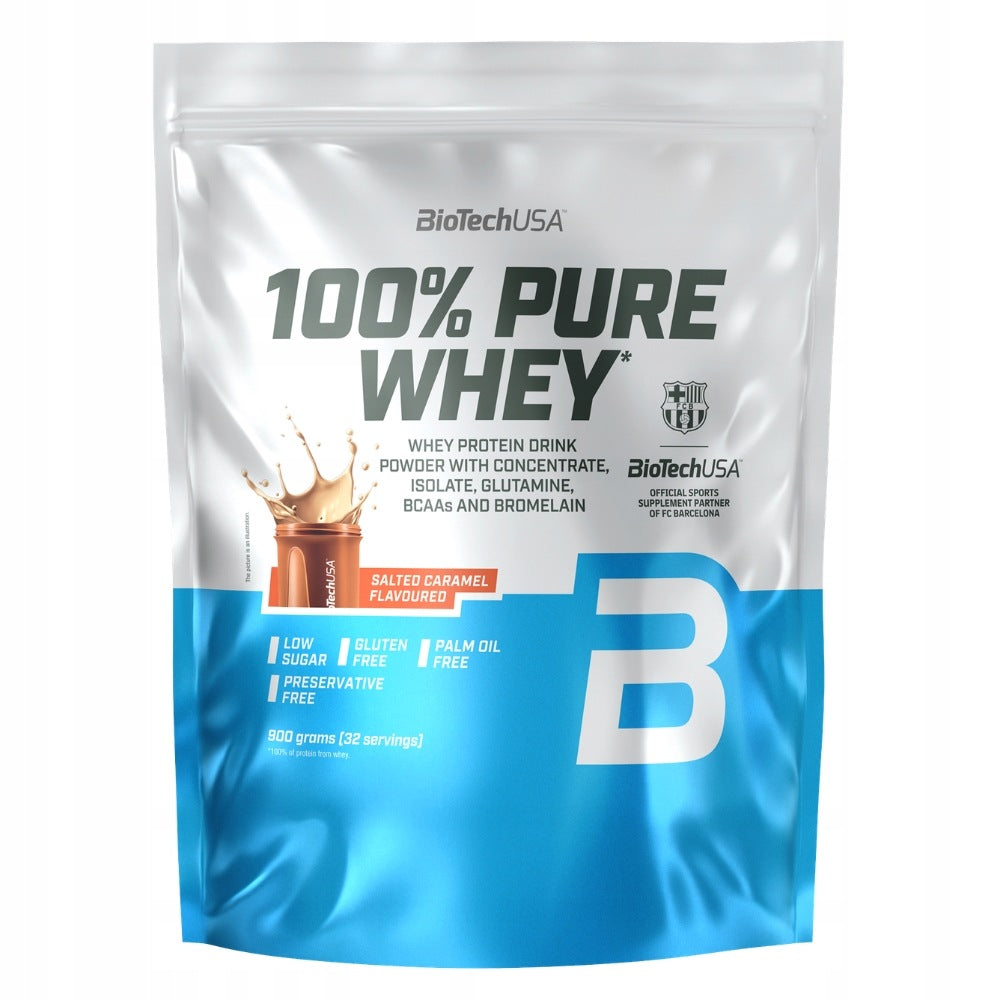 BIOTECH 100% PURE WHEY 900 g PROTEIN SUPPLEMENT MUSCLE MASS ENDURANCE Expiration date at least six months from the date of purchase