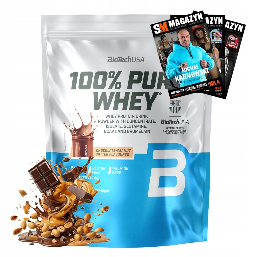 BIOTECH 100% PURE WHEY 900 g PROTEIN SUPPLEMENT MUSCLE MASS ENDURANCE