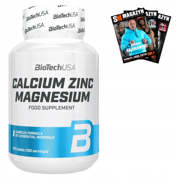 BIOTECH CALCIUM ZINC MAGNESIUM CA ZN MG 100 tabs