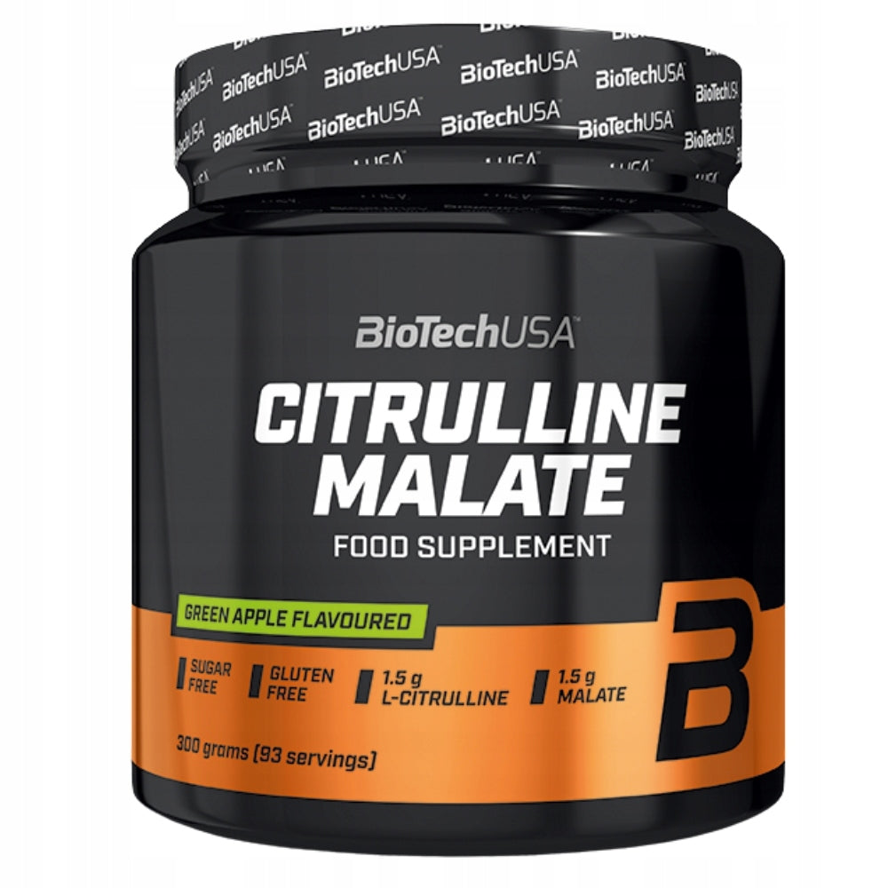 BIOTECH CITRULLINE MALATE 300g CITRULLINE AMINO ACID REGENERATION STRENGTH Expiration date at least six months from the date of purchase