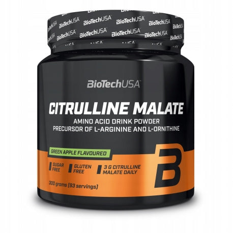 BIOTECH CITRULLINE MALATE 300g CITRULLINE PUMP APPLE