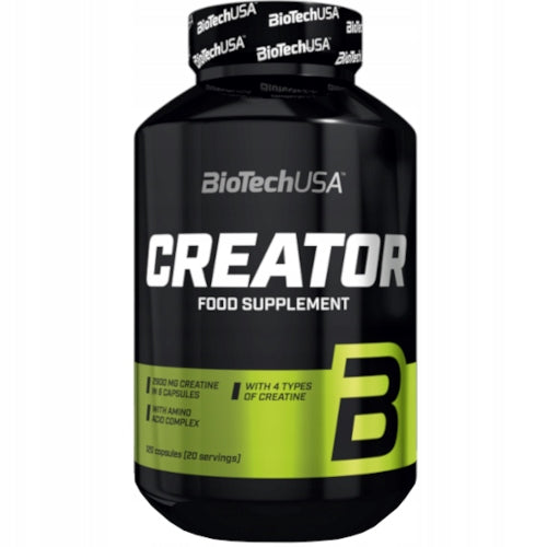 BIOTECH CREA TOR 120 kap CREATINE STRENGTH POWER CREATOR Expiration date at least six months from the date of purchase