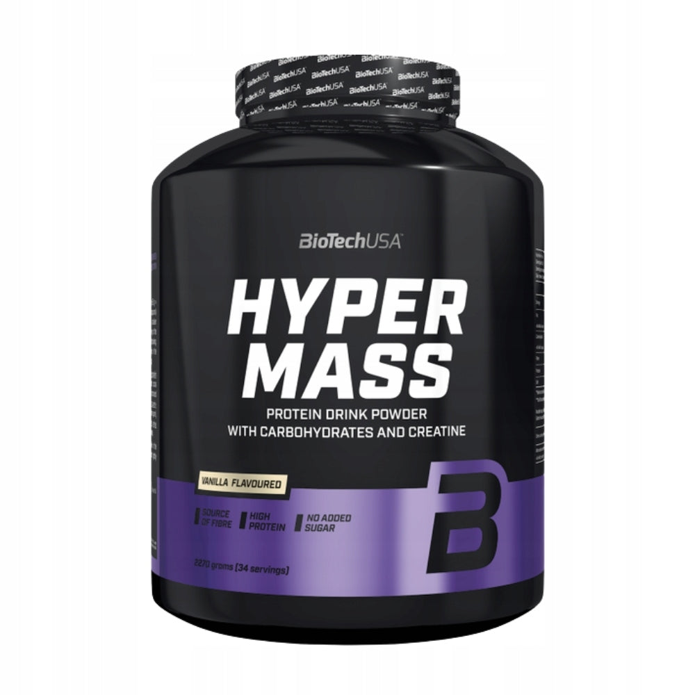BIOTECH HYPER MASS 2270g GAINER CARBOHYDRATES PROTEIN MUSCLE MASS Expiration date at least six months from the date of purchase