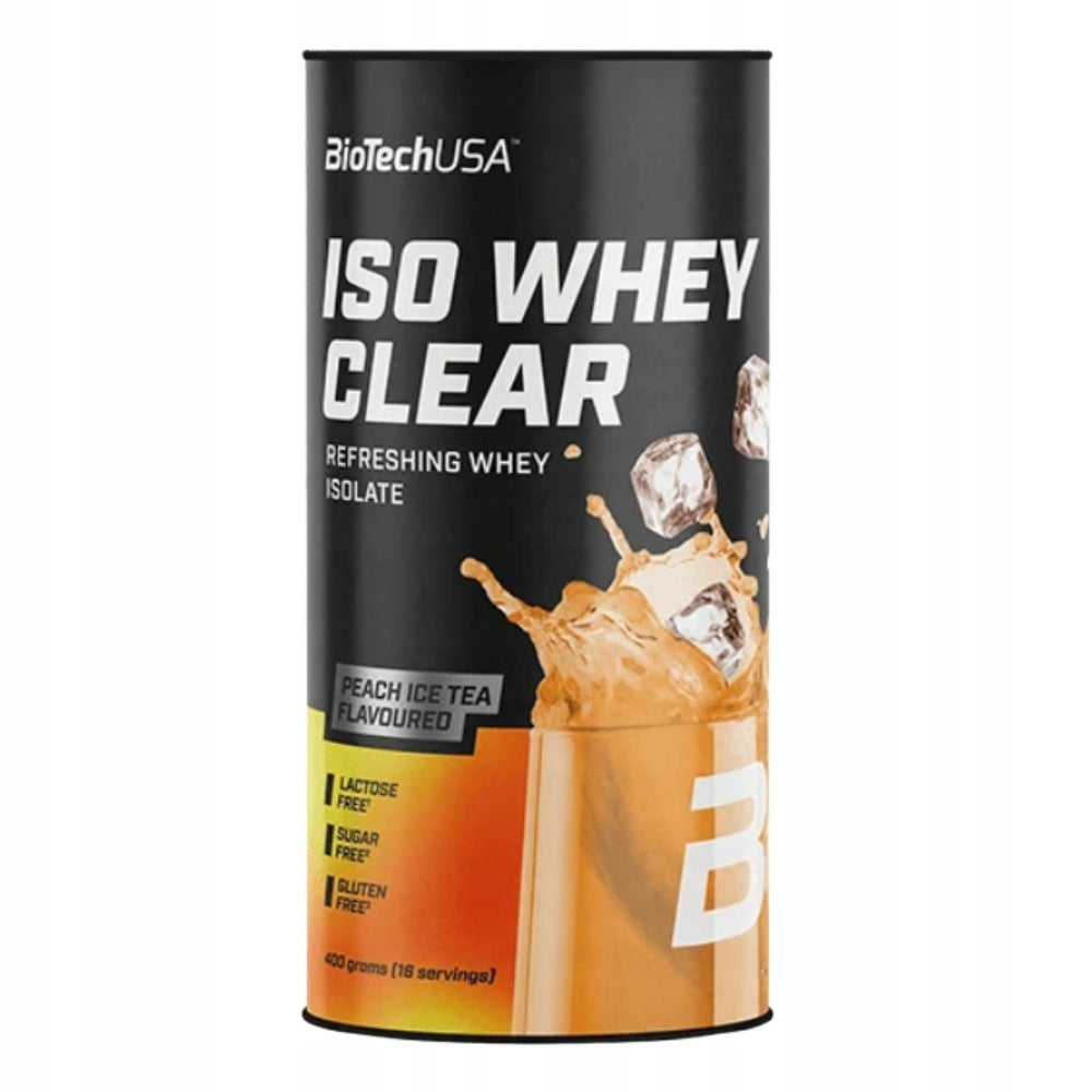 BIOTECH ISO WHEY CLEAR 400 g STRENGTH REGENERATION WPI ISOLATE Expiration date at least six months from the date of purchase