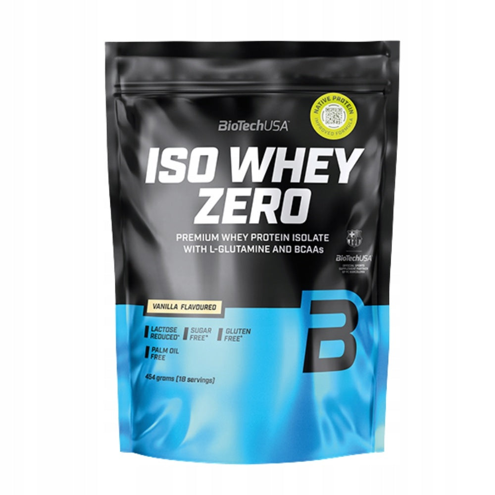 BIOTECH ISO WHEY ZERO 454 g PURE WHEY PROTEIN ISOLATE Expiration date at least six months from the date of purchase