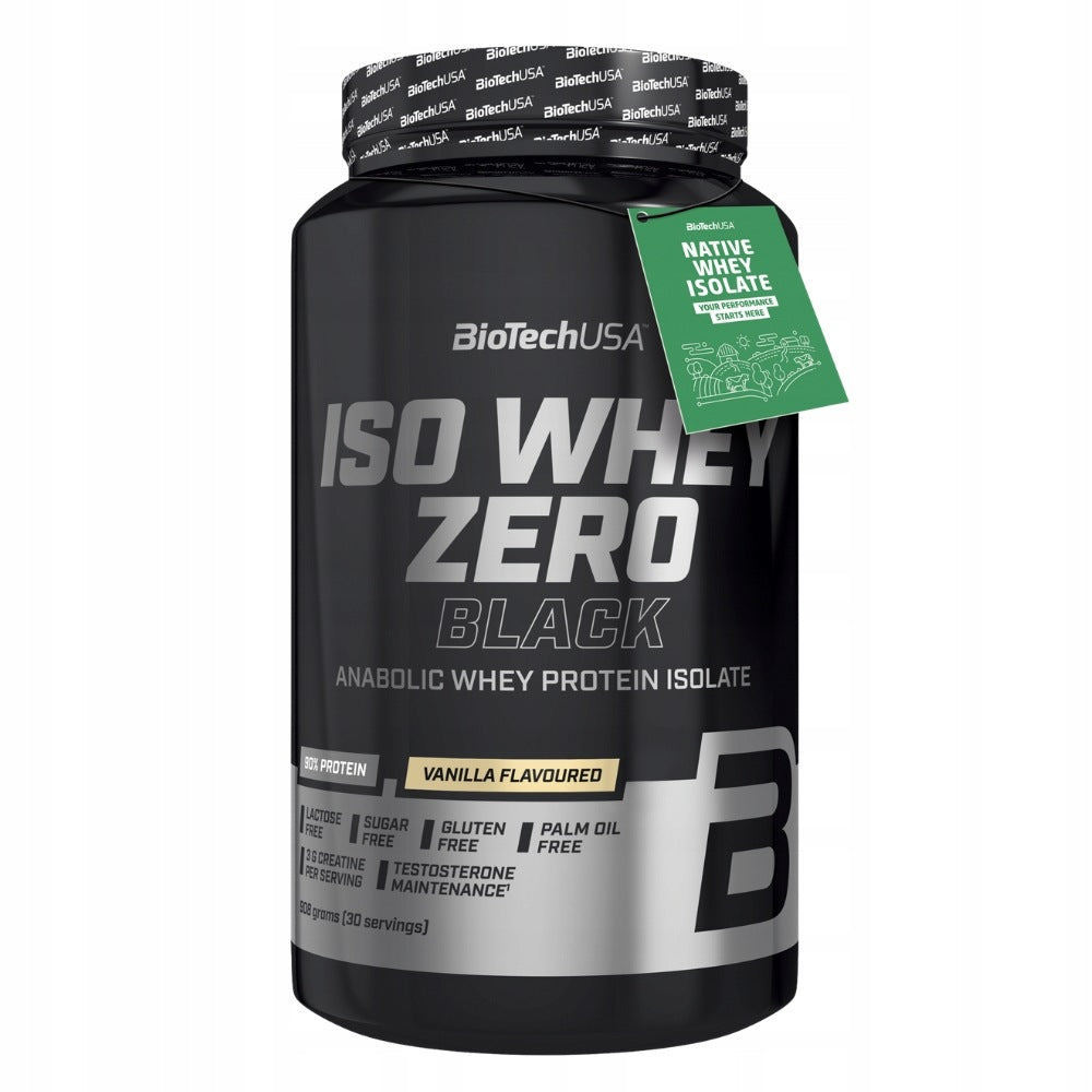 BIOTECH ISO WHEY ZERO BLACK 908g HIGH PROTEIN CONDITIONER CREATINE MONOHYDRATE Packaging status original