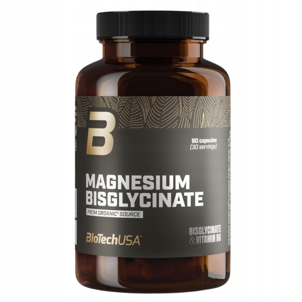 BIOTECH MAGNESIUM BISGLYCATE 90 caps WELL ABSORBED FORM OF MAGNESIUM