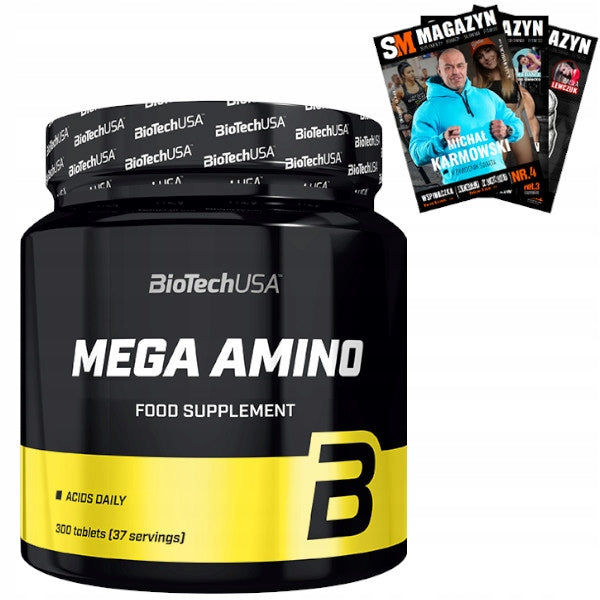 BIOTECH MEGA AMINO 300tab AMINO ACIDS BCAA EAA