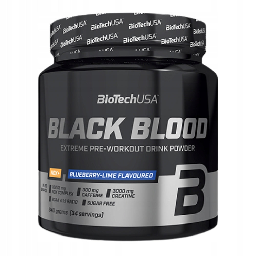 BIOTECH USA BLACK BLOOD NOX+ 340g Expiration date at least six months from the date of purchase