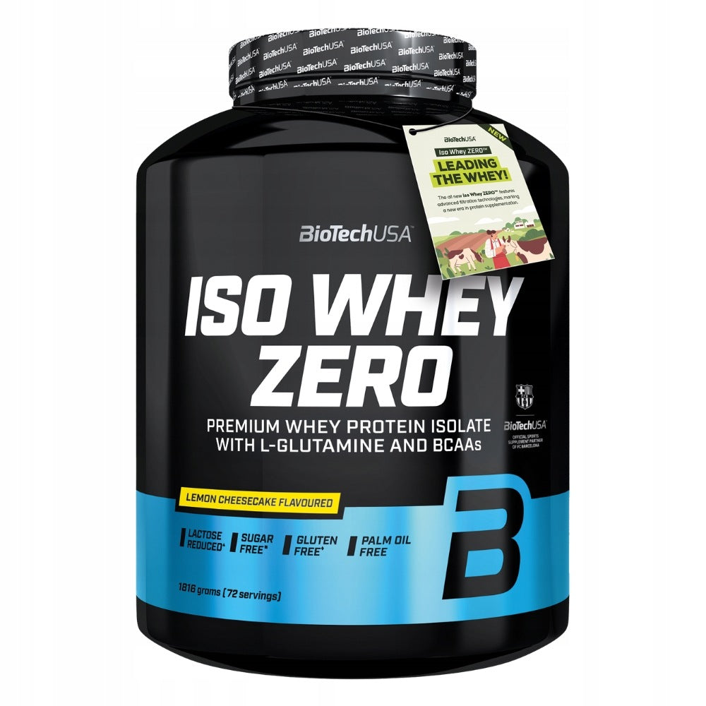 BIOTECH USA ISO WHEY ZERO 1816 g – WHEY PROTEIN ISOLATE WITHOUT SUGAR Expiration date at least six months from the date of purchase