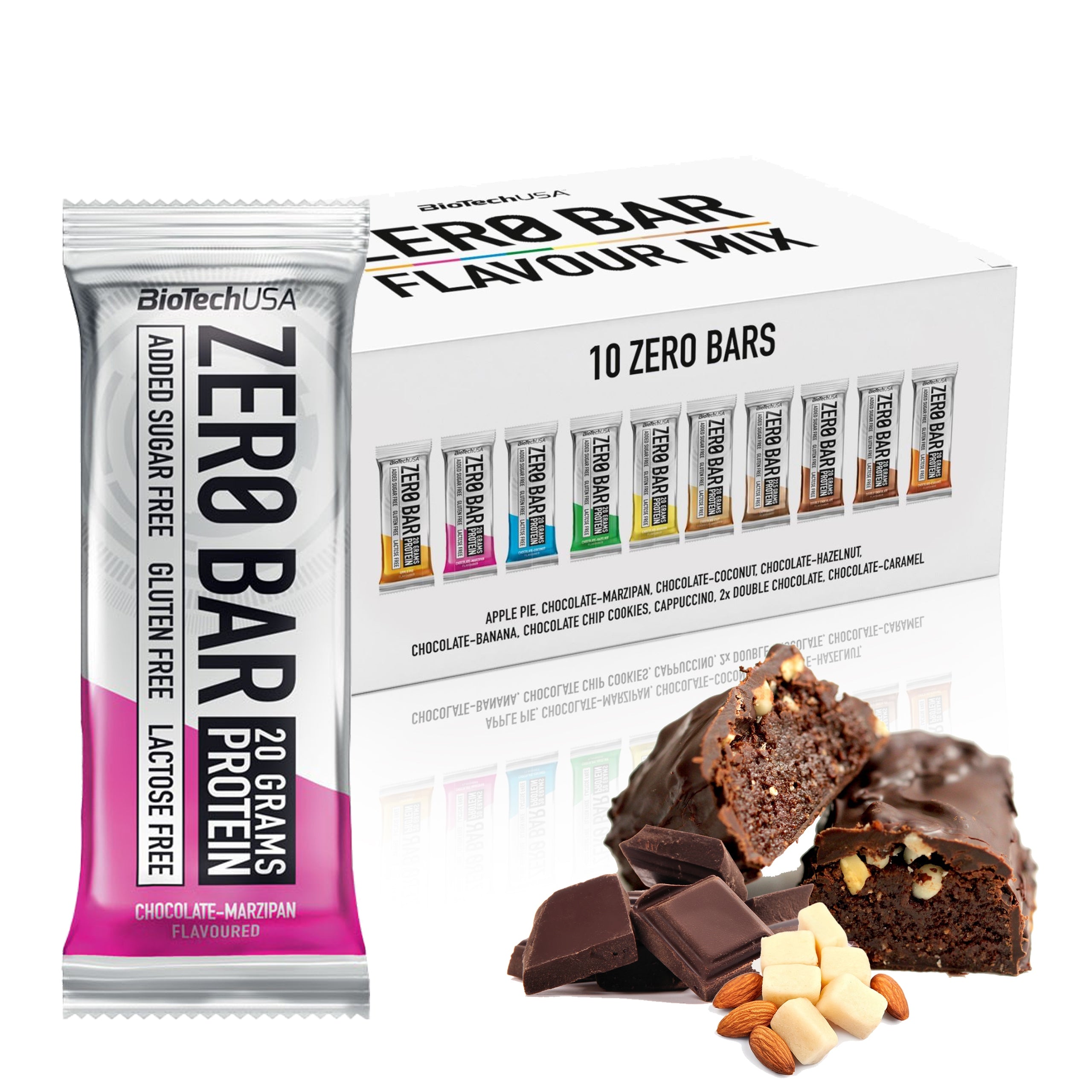 BIOTECH USA ZERO BAR PROTEIN TASTE: MARZIPAN EAN (GTIN) 5999076223626