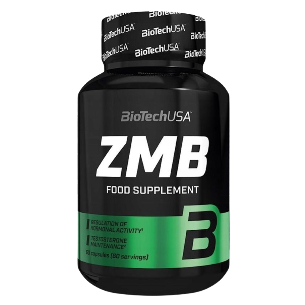 BIOTECH ZMB 60 kaps ZINC MAGNESIUM VITAMIN B6 TESTOSTERONE STRENGTH Expiration date at least six months from the date of purchase
