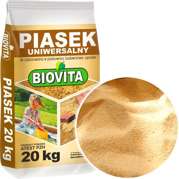 BIOVITA Sand Clean For Sandbox with PZH Certificate 20kg Kid's age 12+ months