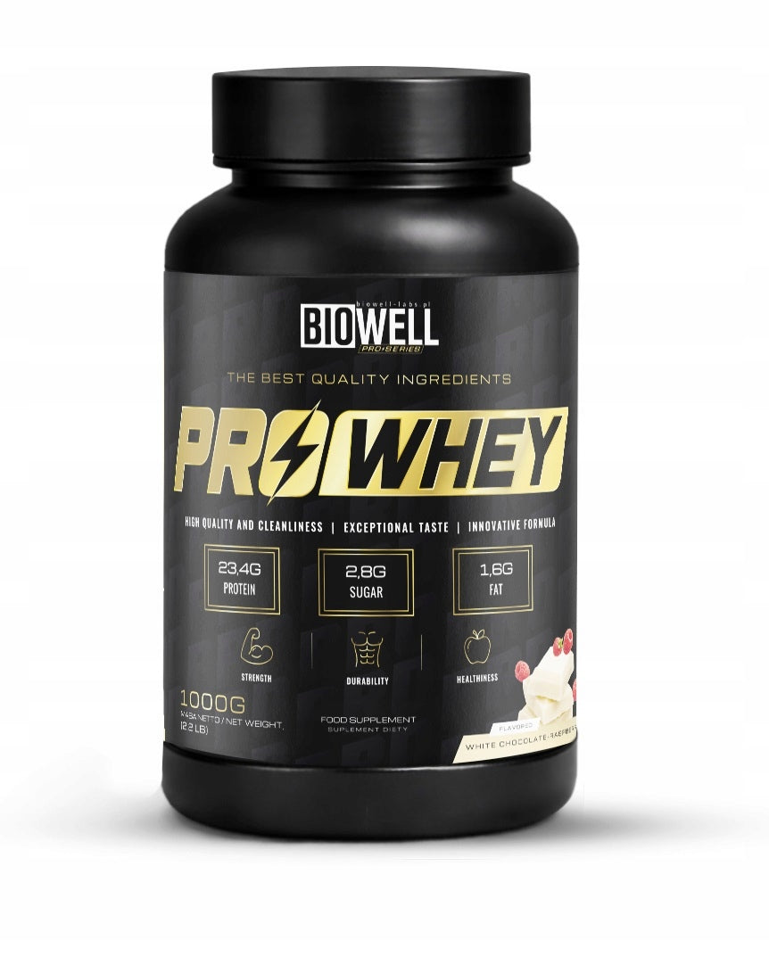 BIOWELL PRO WHEY PROTEIN 1000g Whey PROTEIN WPC Protein Conditioner 1 kg