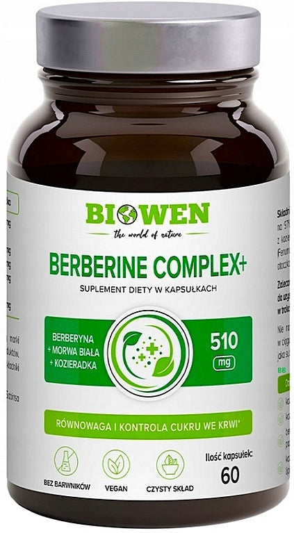 BIOWEN Berberine Complex+ BERBERYNA MORWA FENUGREEK Sugar control Medical device no