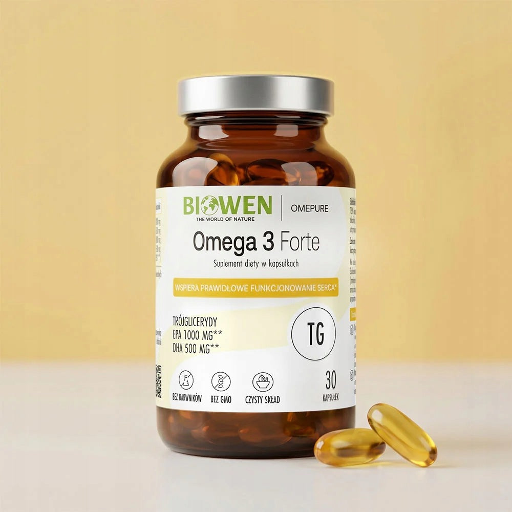 BIOWEN Omega 3 Forte 1000 mg EPA 500 mg DHA Triglycerides Immunity 30 kaps Name other