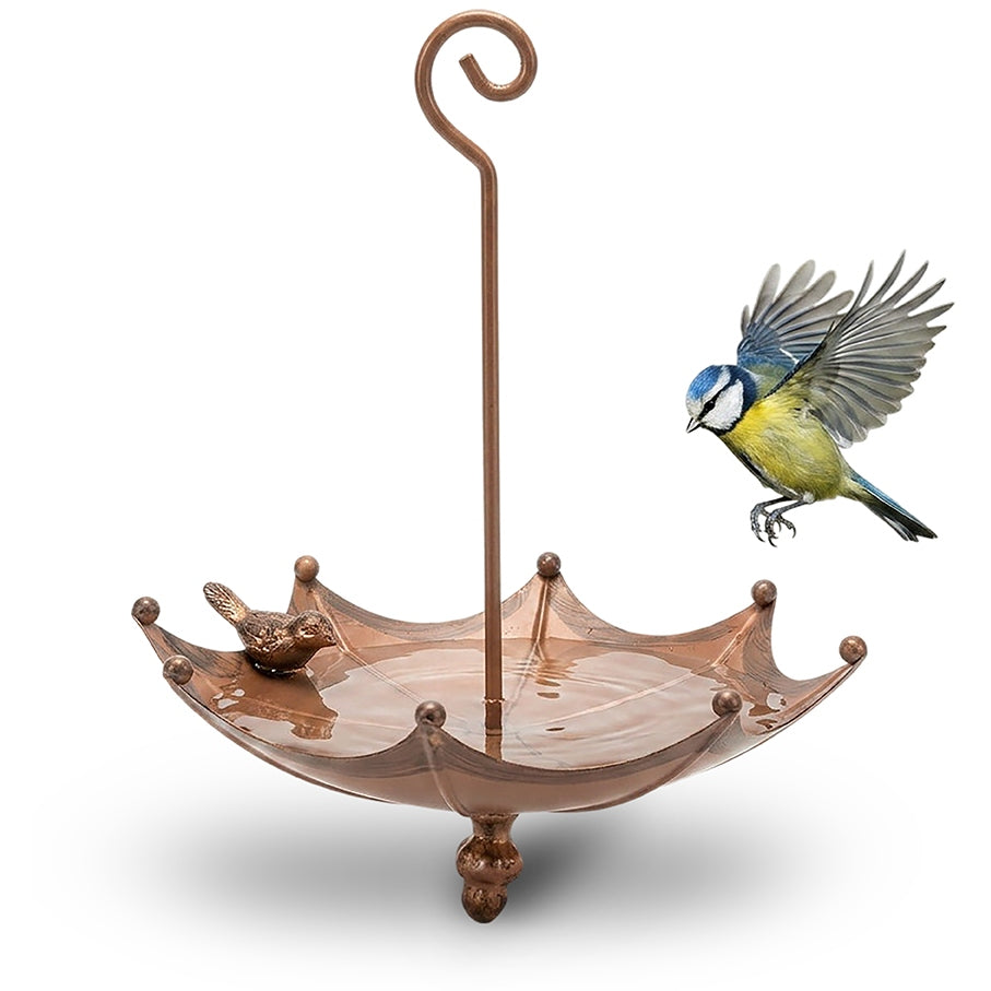 BIRD DRINKER HANGING GARDEN FEEDER DECORATIVE BATH POOL