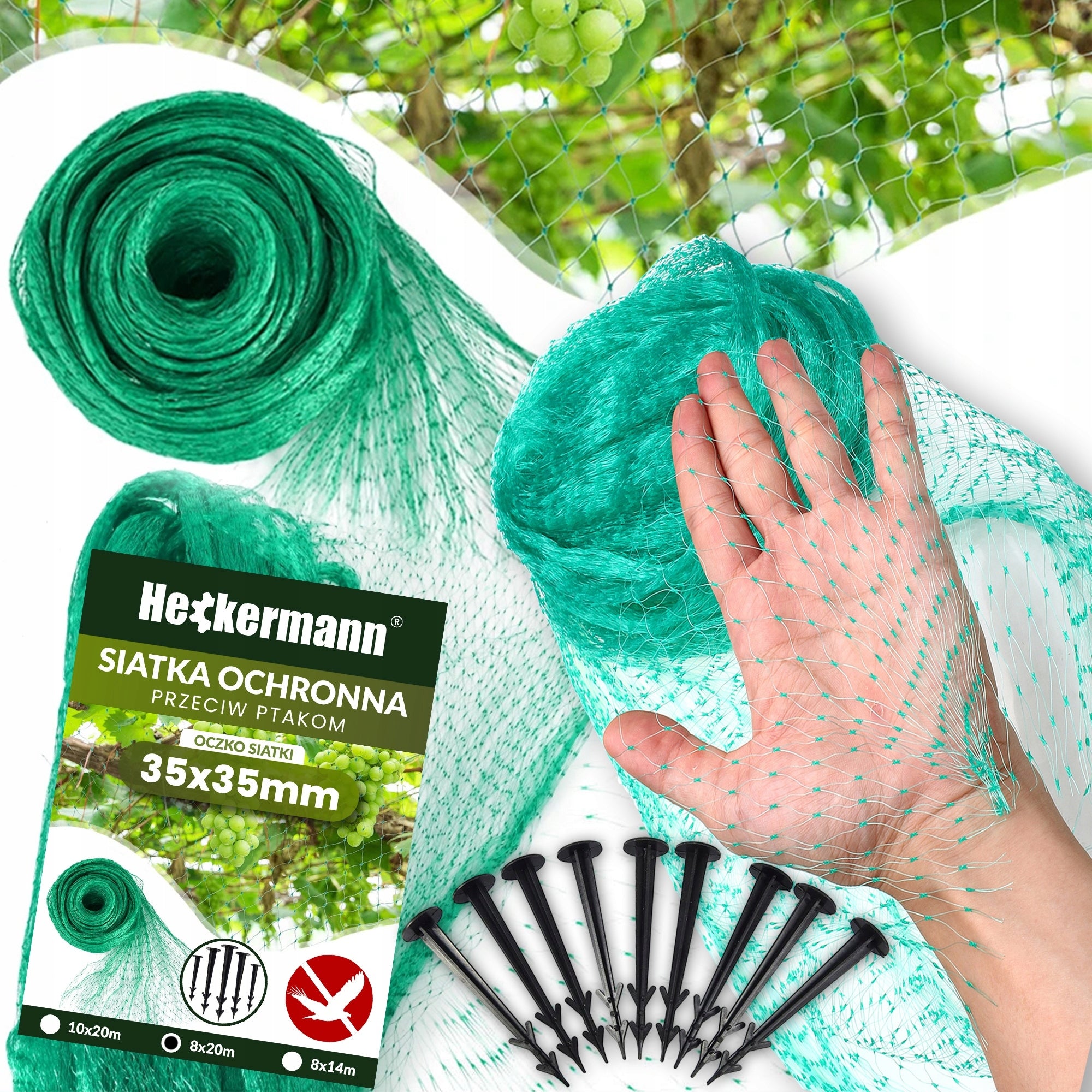 BIRD NET AGAINST BIRDS PROTECTIVE LARGE VERY POWERFUL UV FILTER 8x20m