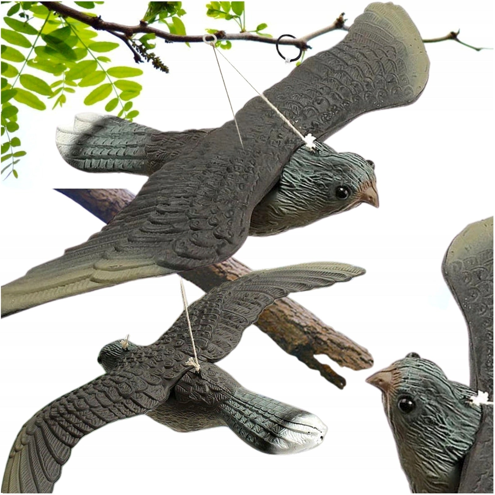 BIRD REPELLENT FOR PIGEON STARLINGS LARGE HAWK FALCON 50 CM HANGING